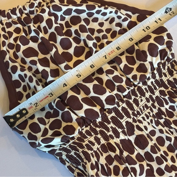 GUESS Y2K 90s Brown & Cream Giraffe Print Halter Dress Size Small - Picture 13 of 13